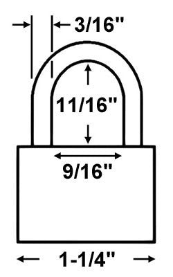 Economy 16055 Laminated Steel Padlock