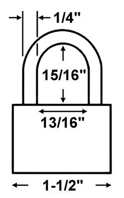 Economy 16065 Laminated Steel Padlock