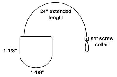 RSC Sub-Mini Retractor with One Set Screw Collar