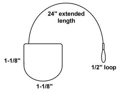 RSL Sub-Mini Retractor with Loop