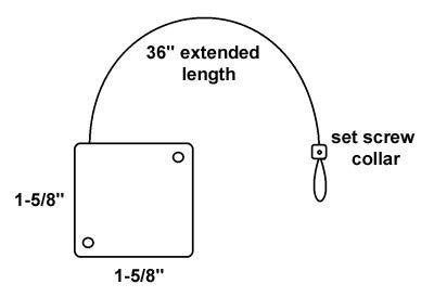 RBC Standard Retractor with One Set Screw Collar